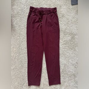 Maroon lulu lemon pants. Size 2.